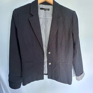 Harve Benard Blue Blazer Tailored Fit Notched Lapels